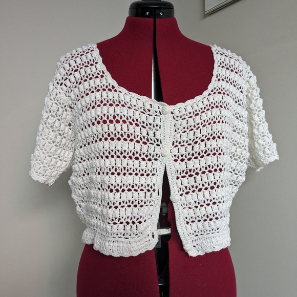 Feelings Sweaters - Vintage Crochet Cardigan